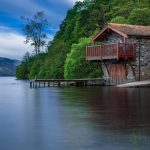 cabaña en el lago lugares originales para dormir en Escocia